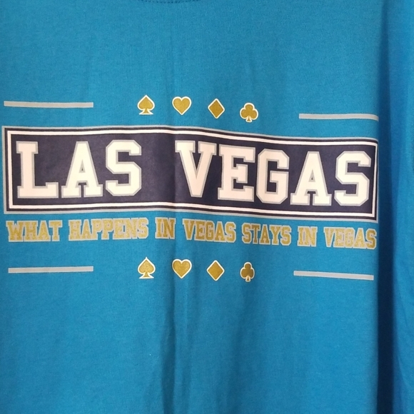 Blue T-shirt Las Vegas size XL - Picture 2 of 6